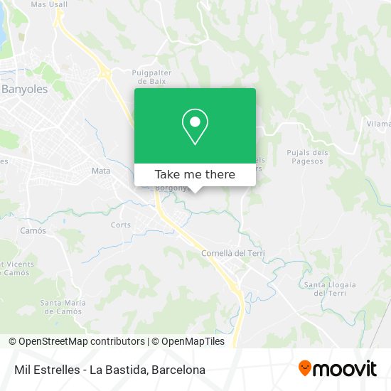 Mil Estrelles - La Bastida map