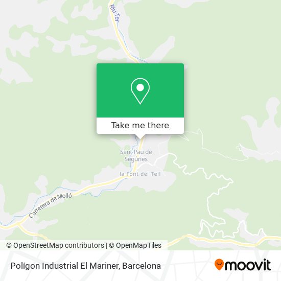Polígon Industrial El Mariner map