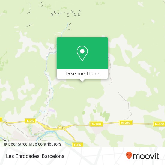 Les Enrocades map