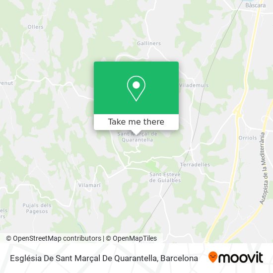 Església De Sant Marçal De Quarantella map
