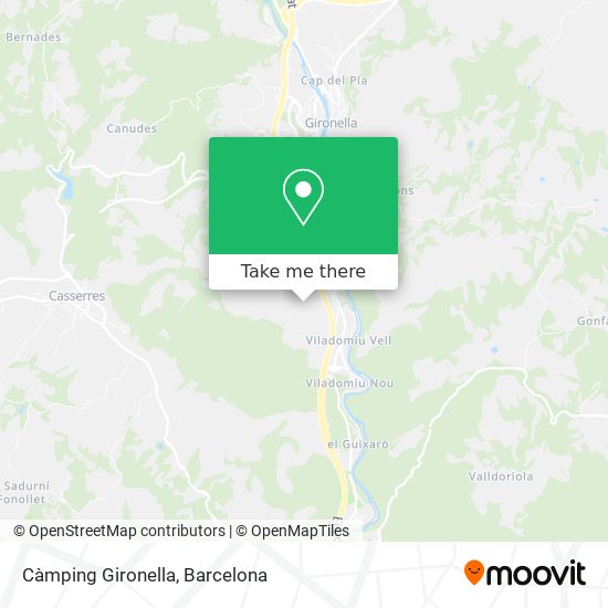 Càmping Gironella map