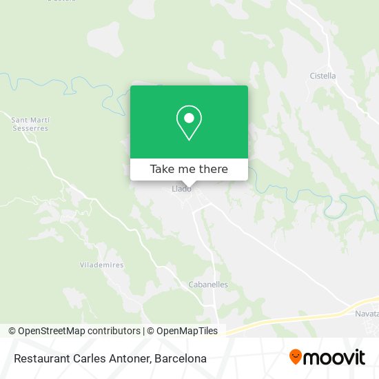 Restaurant Carles Antoner map