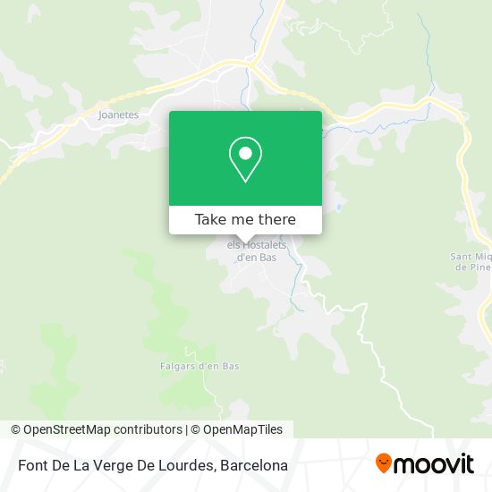 Font De La Verge De Lourdes map