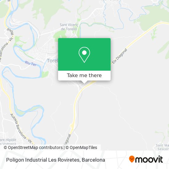 Polígon Industrial Les Roviretes map