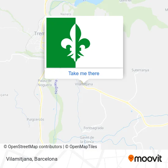 Vilamitjana map