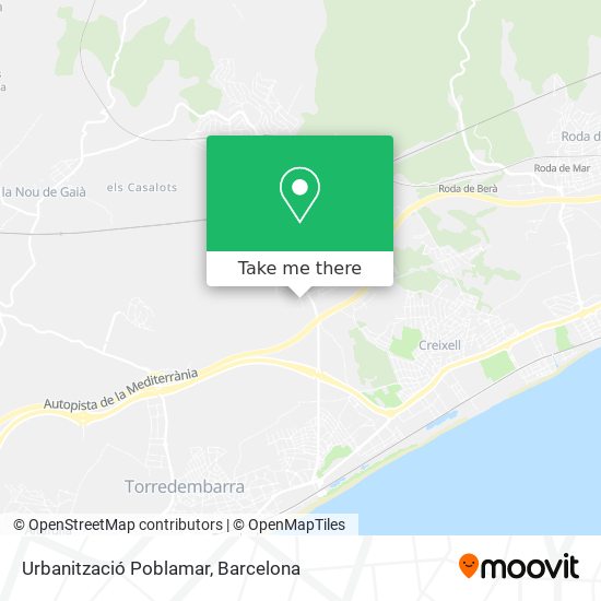 Urbanització Poblamar map