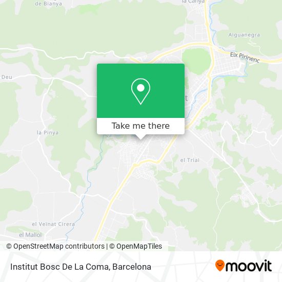 Institut Bosc De La Coma map