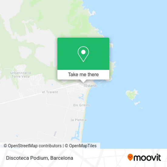 Discoteca Podium map