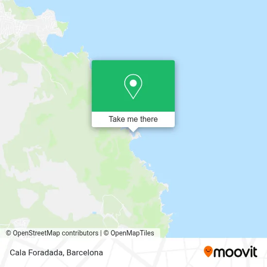 mapa Cala Foradada