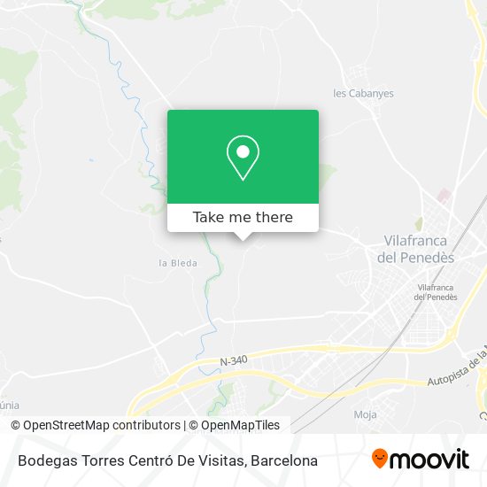 Bodegas Torres Centró De Visitas map