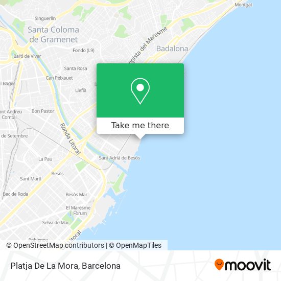 Platja De La Mora map