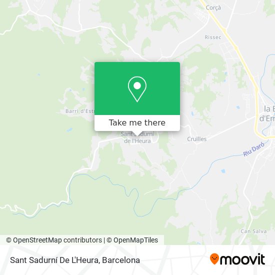 Sant Sadurní De L'Heura map