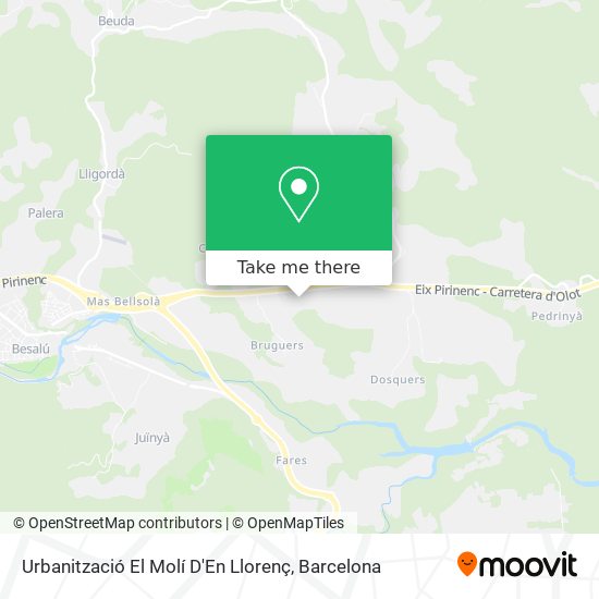 Urbanització El Molí D'En Llorenç map