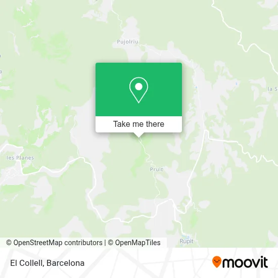 El Collell map