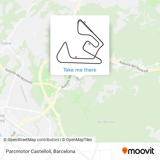 mapa Parcmotor Castellolí