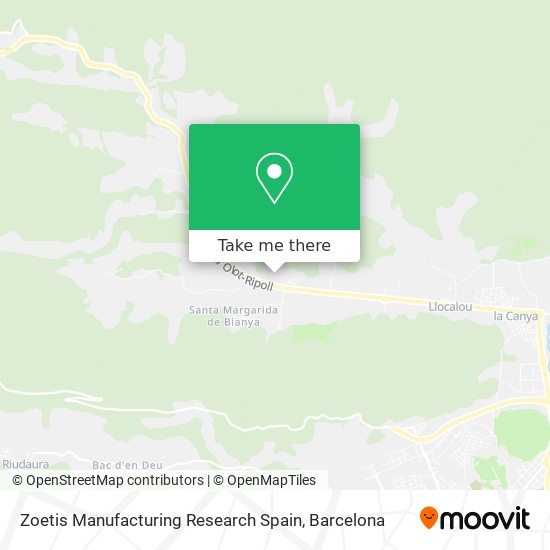 Zoetis Manufacturing Research Spain map