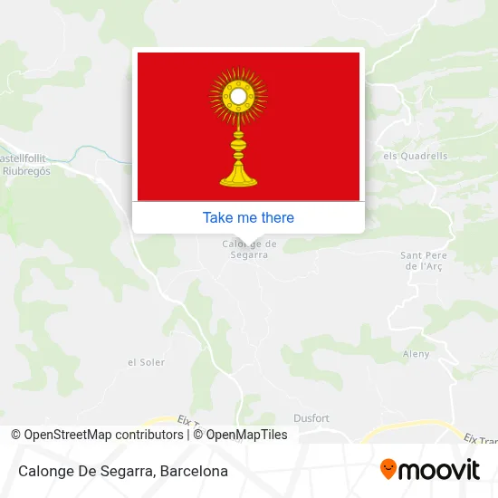 Calonge De Segarra map