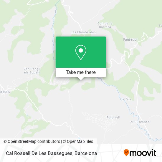 Cal Rossell De Les Bassegues map