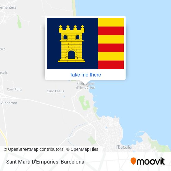 Sant Martí D'Empúries map
