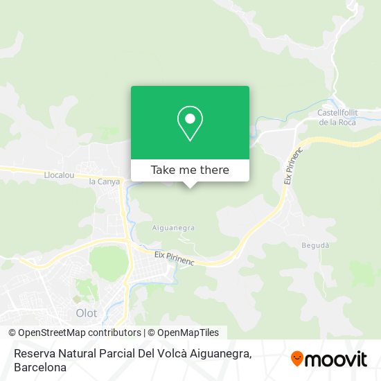 Reserva Natural Parcial Del Volcà Aiguanegra map