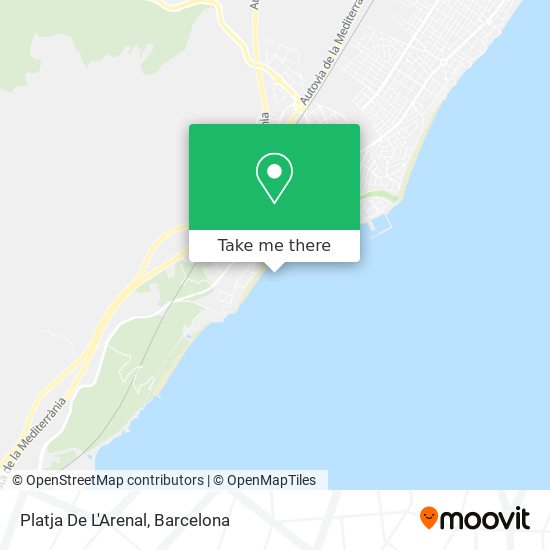 Platja De L'Arenal map