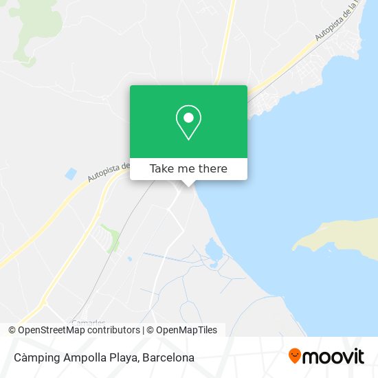 Càmping Ampolla Playa map