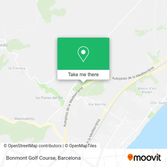 Bonmont Golf Course map
