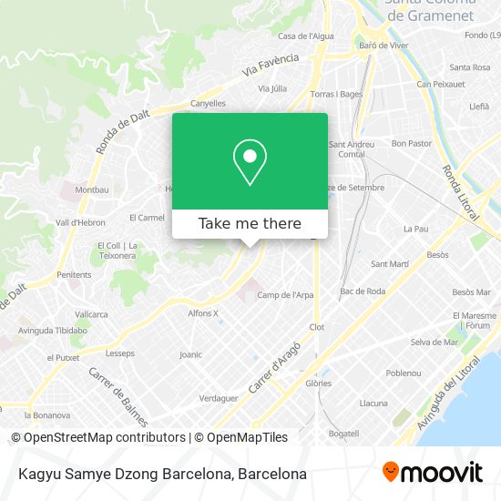 Kagyu Samye Dzong Barcelona map