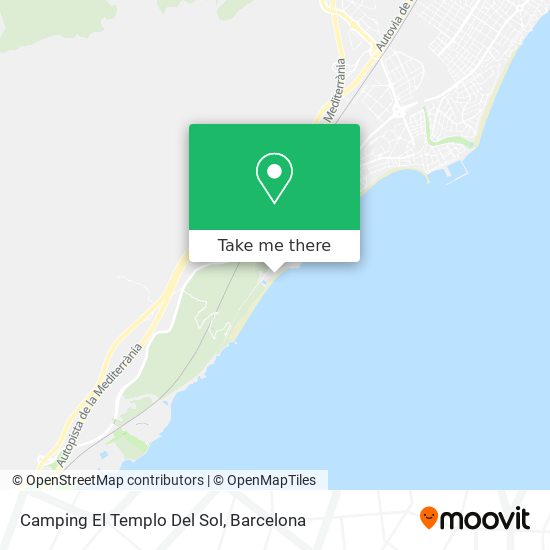 Camping El Templo Del Sol map