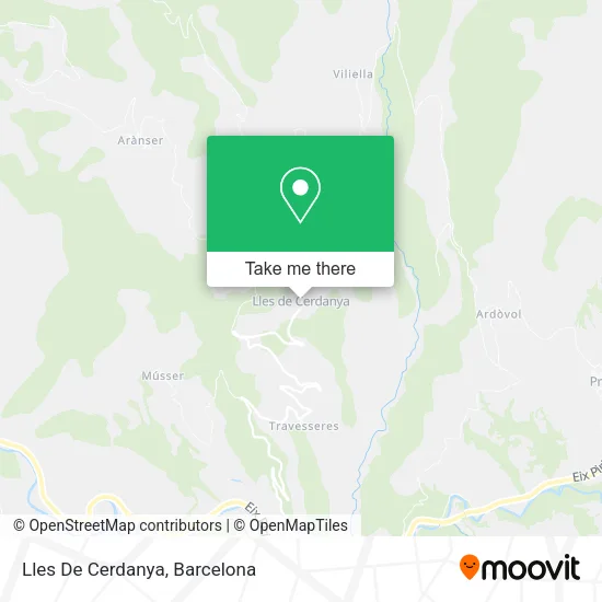 mapa Lles De Cerdanya