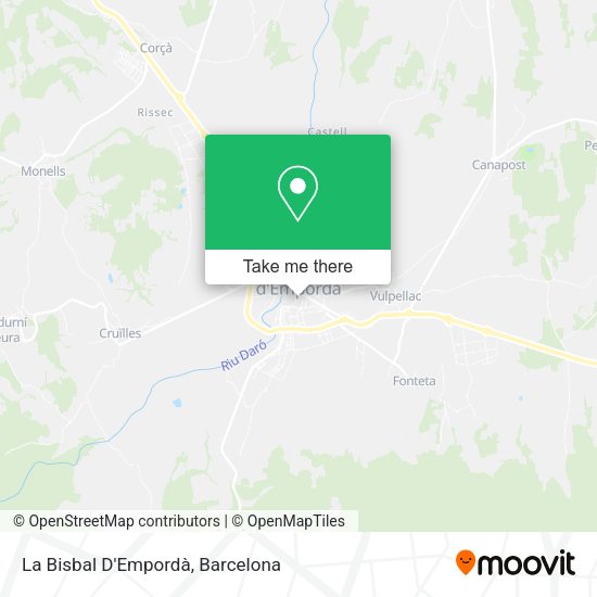 La Bisbal D'Empordà map