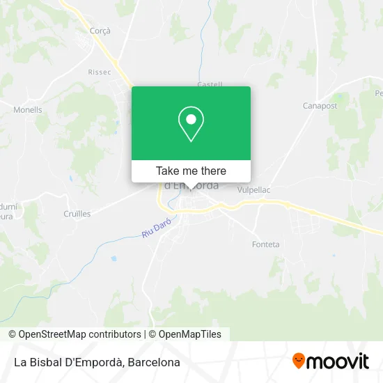 La Bisbal D'Empordà map