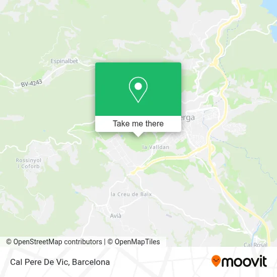 Cal Pere De Vic map