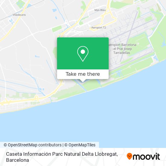 Caseta Información Parc Natural Delta Llobregat map