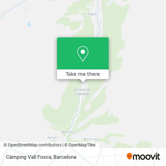 Càmping Vall Fosca map