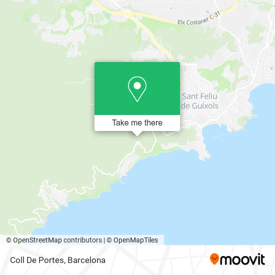 Coll De Portes map