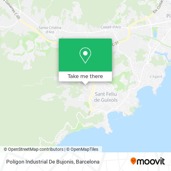 Polígon Industrial De Bujonis map
