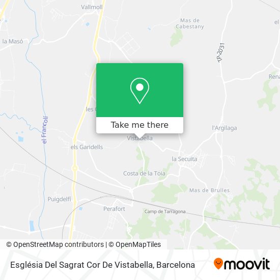 Església Del Sagrat Cor De Vistabella map