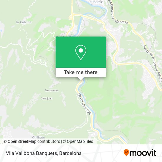 Vila Vallbona Banquets map
