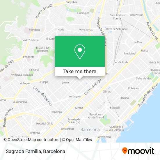 mapa Sagrada Familia