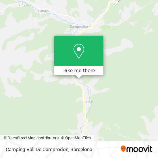 Càmping Vall De Camprodon map