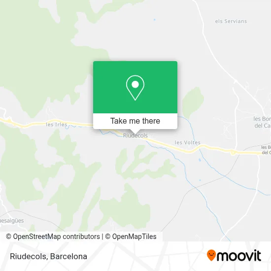 Riudecols map