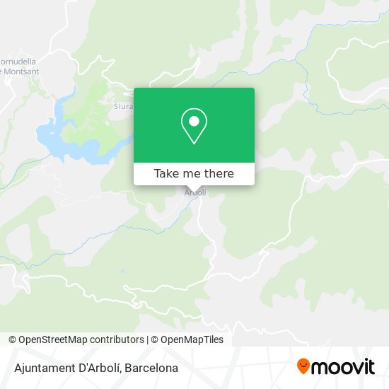 Ajuntament D'Arbolí map
