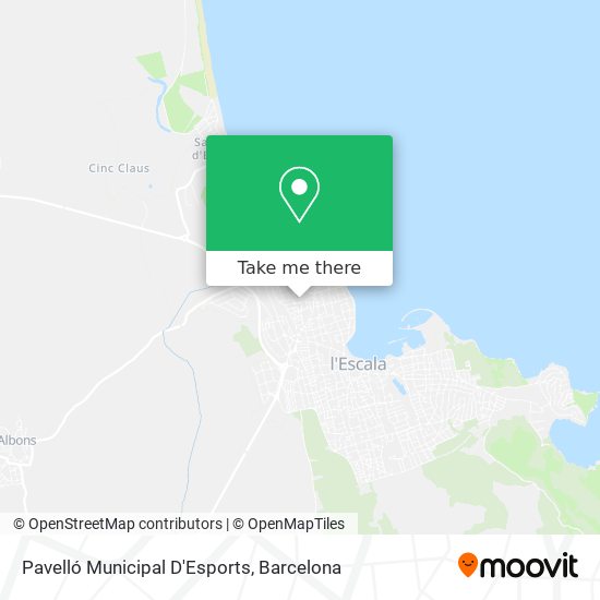 Pavelló Municipal D'Esports map