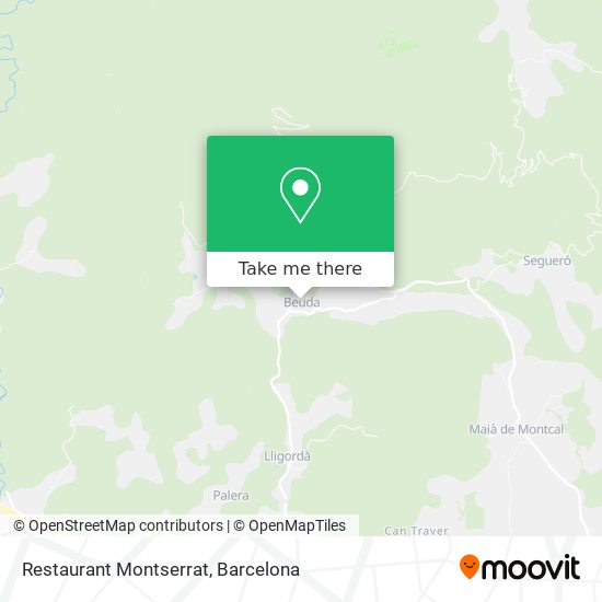 Restaurant Montserrat map