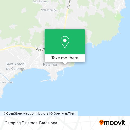 Camping Palamos map