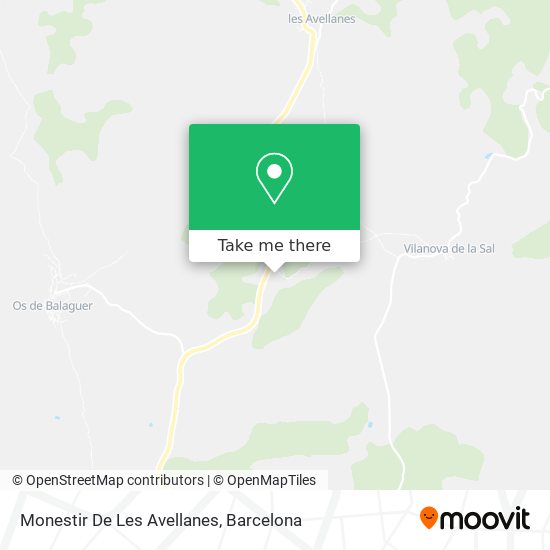 Monestir De Les Avellanes map