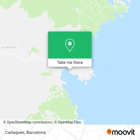 Cadaques map