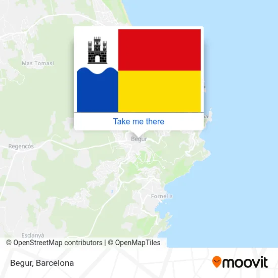 Begur map