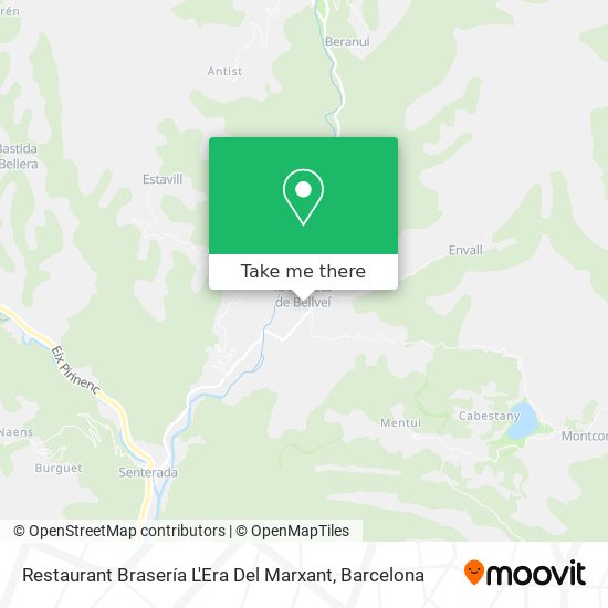 Restaurant Brasería L'Era Del Marxant map